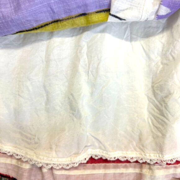 Anthropologie Floreat Multicolor Paint Stripe Fit & Flare Sleeveless Dress Sz 6 - Picture 11 of 15